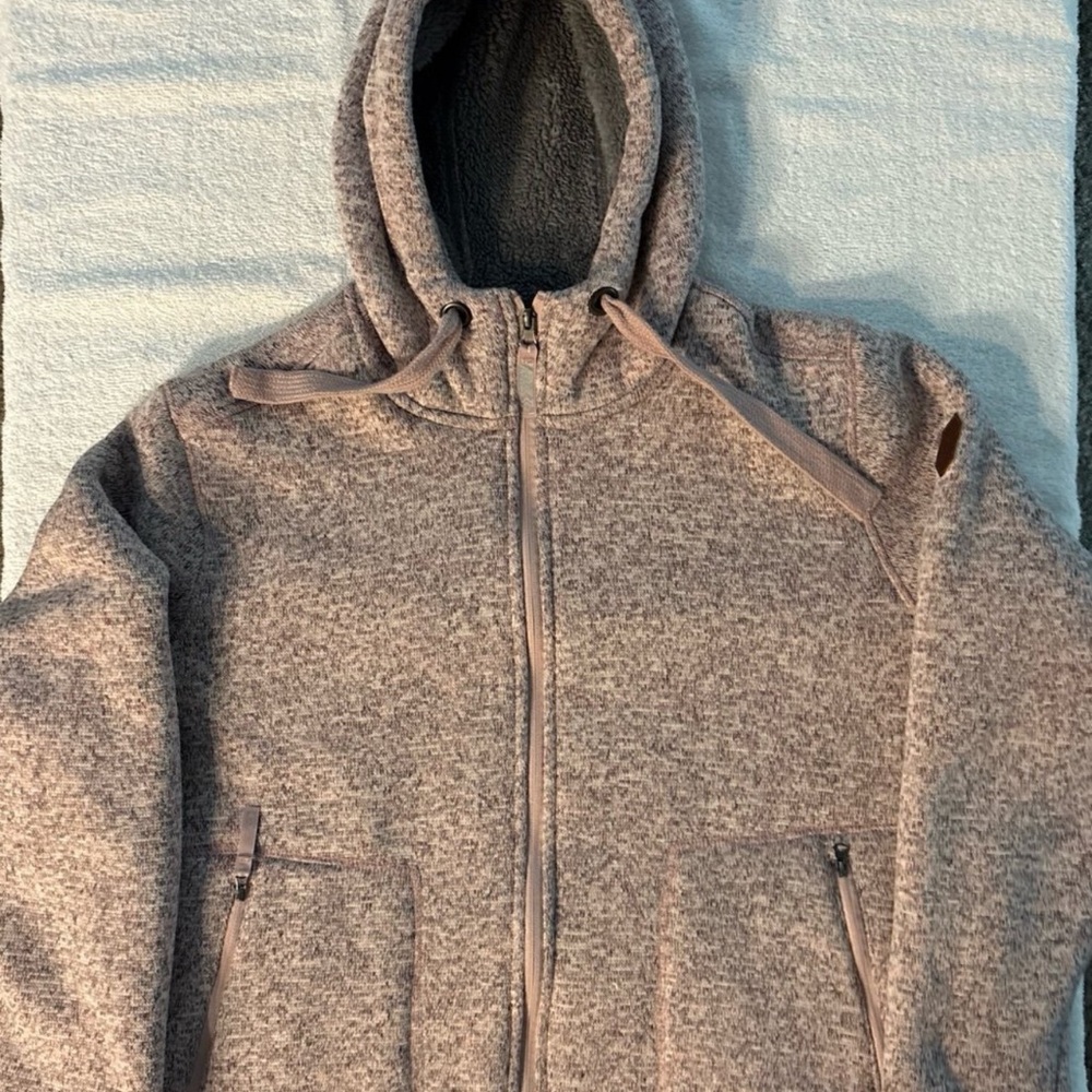 Free Country Women’s Pink Zip-Up Fleece Sweater Jacket